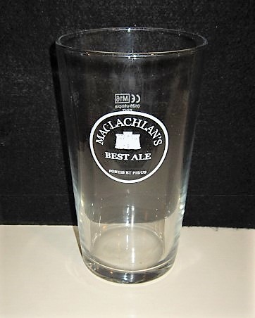 beer glass from the Maclachlan's brewery in Scotland with the inscription 'Maclachlan's Best Ale, Fortis Et Fidus'