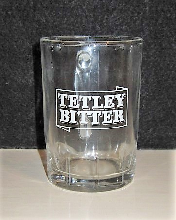 beer glass from the Tetley's brewery in England with the inscription 'Tetley Bitter'