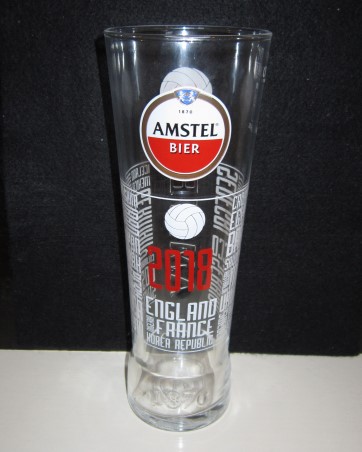 beer glass from the Amstel brewery in Netherlands with the inscription 'Amstel Bier 1870'