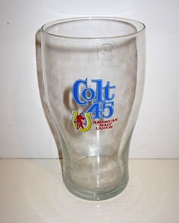 beer glass from the Pabst Brewing Company brewery in U.S.A. with the inscription 'Colt 45 American Malt Liquor'