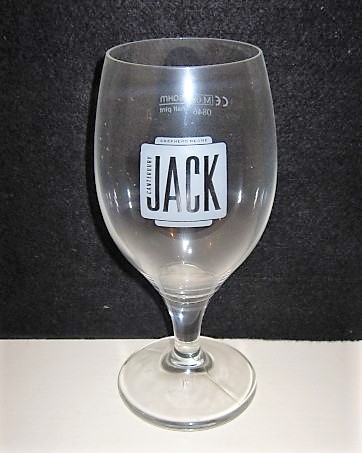 beer glass from the Shepherd Neame brewery in England with the inscription 'Shepherd Neam Canterbury Jack'