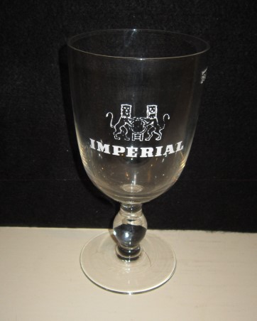 beer glass from the Imperial brewery in Belgium with the inscription 'Imperial'