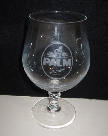 beer glass from the Palm brewery in Belgium with the inscription 'Palm Speciale Anno 1747'