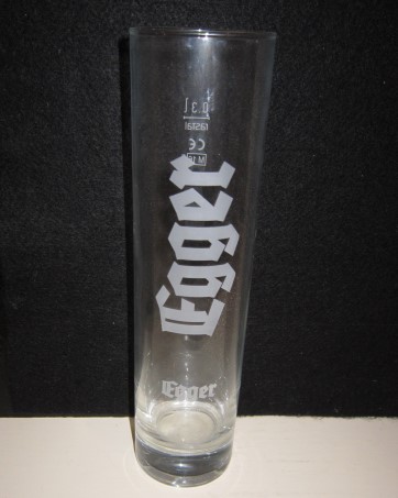 beer glass from the Fritz Egger brewery in Austria with the inscription 'Egger, Egger Privatbrauerei'