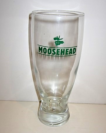 beer glass from the Moosehead Breweries Ltd brewery in Canada with the inscription 'Mossehead'