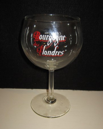 beer glass from the Bourgogne De Flanders brewery in Belgium with the inscription 'Bourgogne De Flanders'