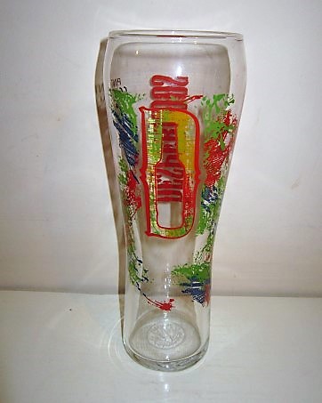 beer glass from the Fischer brewery in France with the inscription 'D'