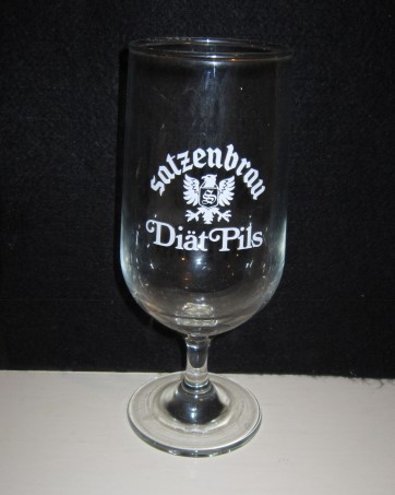 beer glass from the Satzenbrau brewery in Germany with the inscription 'Salzenbrau Diat Pils'