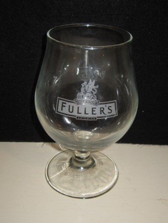 beer glass from the Fuller's brewery in England with the inscription 'Griffen Brewery Fuller's Chiswick'