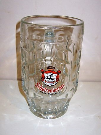 beer glass from the Karlsberg brewery in France with the inscription 'Schutzenberger Biere D'Alsace'