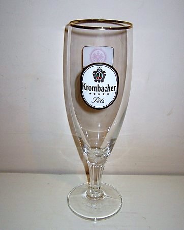 beer glass from the Krombacher brewery in Germany with the inscription 'Krombacher Pils'