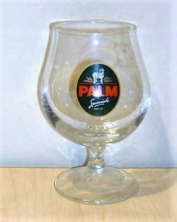 beer glass from the Palm brewery in Belgium with the inscription 'Palm Speciale Anno 1747'