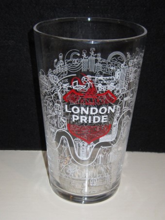 beer glass from the Fuller's brewery in England with the inscription 'Fuller's London Pride Original Ale'