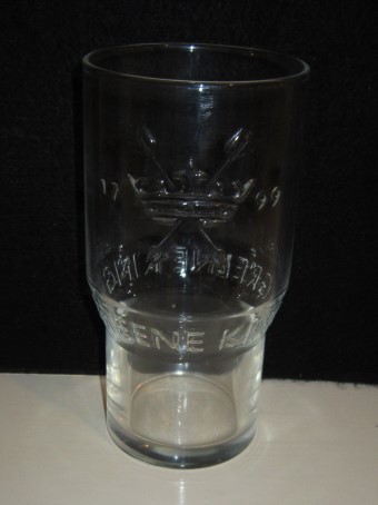 beer glass from the Greene King brewery in England with the inscription 'Greene King 1799'