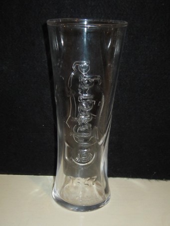 beer glass from the Carlsberg brewery in Denmark with the inscription 'Carlsberg 1847'