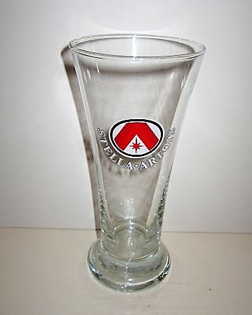 beer glass from the Stella Artois brewery in Belgium with the inscription 'Stella Artois'