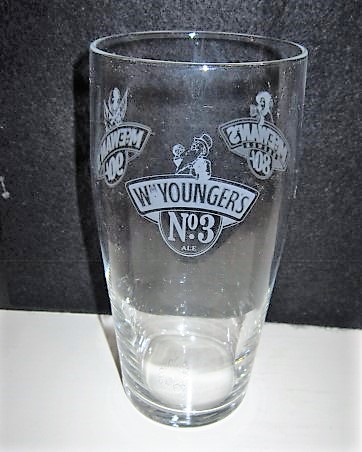 beer glass from the McEwan's brewery in Scotland with the inscription 'McEwan's Brewer 80/-'