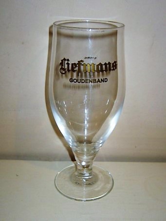 beer glass from the Liefmans brewery in Belgium with the inscription 'Liefmans Goudenband'