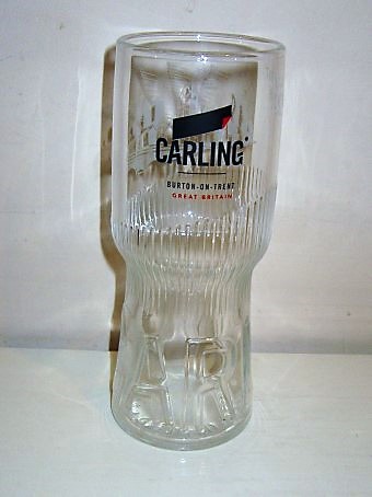 beer glass from the Carling brewery in Canada with the inscription 'Carling Burton On Trent Great Britain'