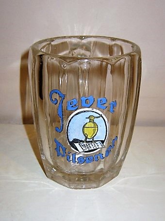 beer glass from the Jever  brewery in Germany with the inscription 'Jever Pilsener'