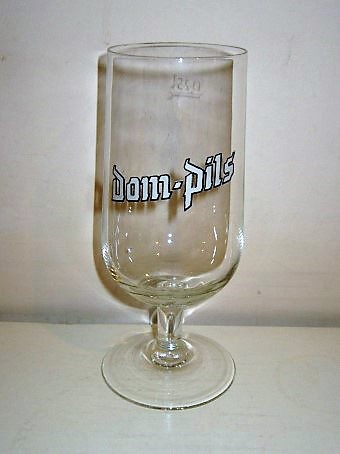 beer glass from the Dom  brewery in Germany with the inscription 'Dom Pils'