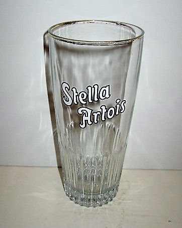 beer glass from the Stella Artois brewery in Belgium with the inscription 'Stella Artois'