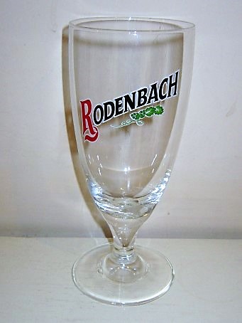 beer glass from the Rodenbach brewery in Belgium with the inscription 'Rodenbach'