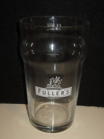 beer glass from the Fuller's brewery in England with the inscription 'Fuller's Griffen Brewery Chiswick'