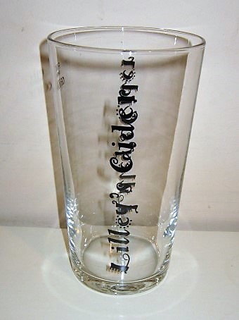 beer glass from the Lilley's Cider brewery in England with the inscription 'Lilley's Cider'