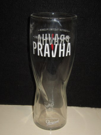 beer glass from the Staropramen brewery in Czech Republic with the inscription 'Pravha '