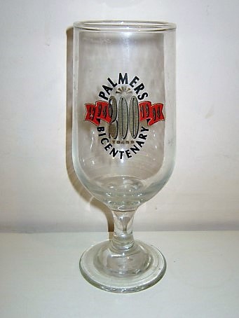 beer glass from the Palmers brewery in England with the inscription 'Palmers 200 Bicentenary 1794-1994'