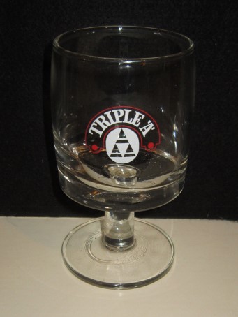 beer glass from the Ind Coope brewery in England with the inscription 'Triple A'