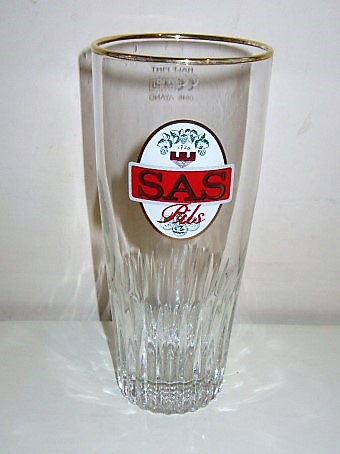 beer glass from the Gosser brewery in Austria with the inscription 'Sas Pils'