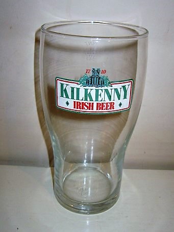 beer glass from the Smithwick brewery in Ireland with the inscription 'Kilkenny Irish Beer'