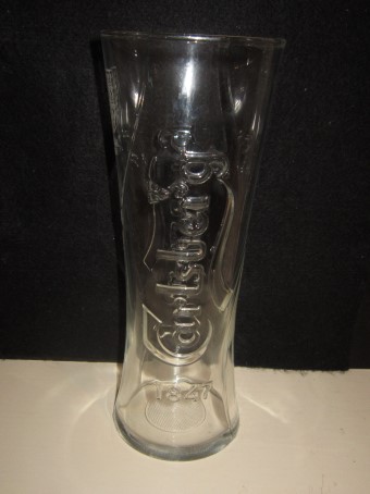 beer glass from the Carlsberg brewery in Denmark with the inscription 'Carlsberg 1847'