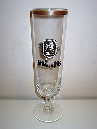 beer glass from the Bitburger brewery in Germany with the inscription 'Bitburger, Bitburger Pils'