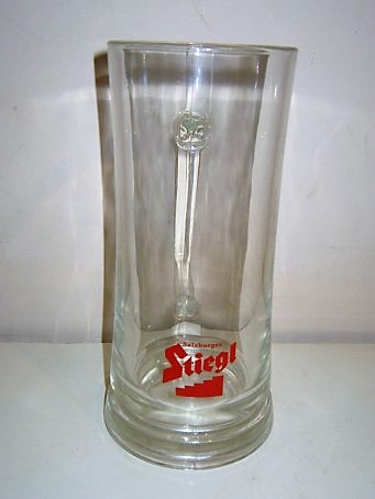 beer glass from the Stiegl brewery in Austria with the inscription 'Salzburger Stiegl'