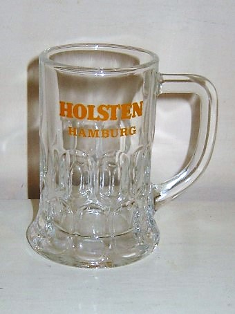 beer glass from the Holsten brewery in Germany with the inscription 'Holsten Hamburg'