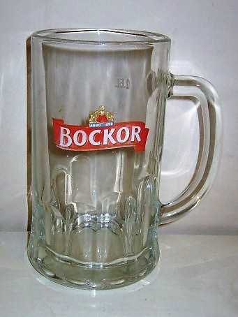 beer glass from the Omer Vander Ghinste brewery in Belgium with the inscription 'Bockor Anno 1892'