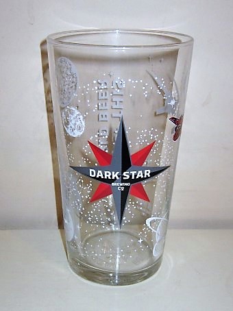 beer glass from the Dark Star Brewing Co brewery in England with the inscription 'Dark Star Brewing Co'