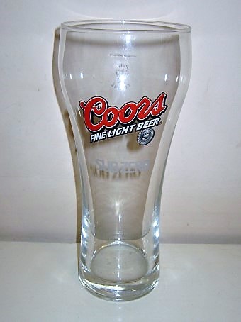 beer glass from the Coor's brewery in U.S.A. with the inscription 'Coors Fine Light Beer Sub Zero'