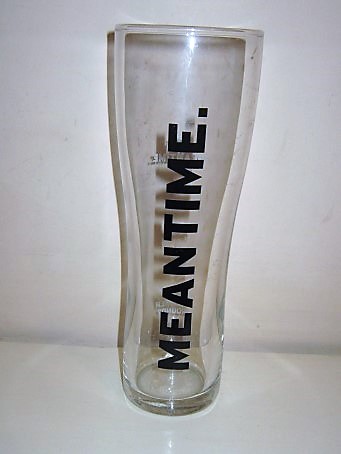 beer glass from the Meantime brewery in England with the inscription 'Meantime'