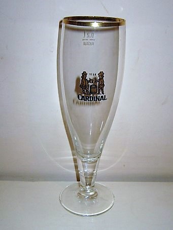 beer glass from the Cardinal brewery in Switzerland with the inscription '1788 Cardinal '