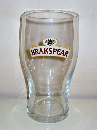 beer glass from the Brakspears brewery in England with the inscription 'Brakspear'