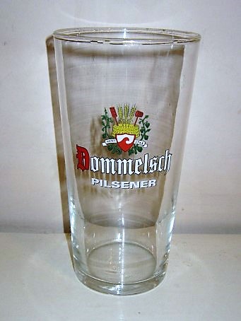 beer glass from the Dommelsch brewery in Netherlands with the inscription 'Dommelsch Pilsener'