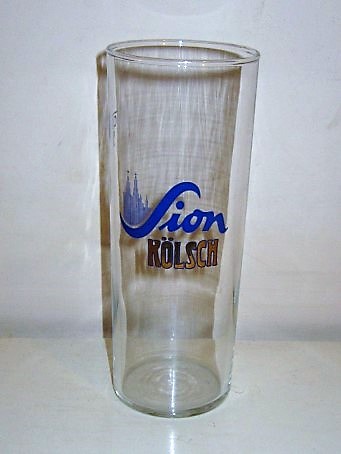 beer glass from the Altstadt brewery in Germany with the inscription 'Sion Kolsch'