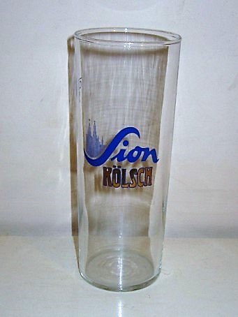 beer glass from the Sion brewery in Germany with the inscription 'Sion Kolsch'