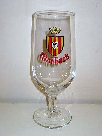 beer glass from the HB Munchen brewery in Germany with the inscription 'Mai-Bock'