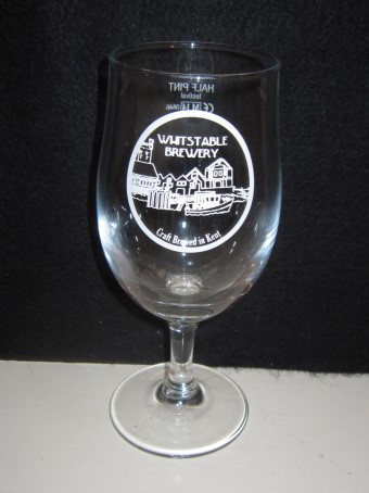 beer glass from the Whistable Brewery brewery in England with the inscription 'Whistable Brewery Craft Brewed In Kent'