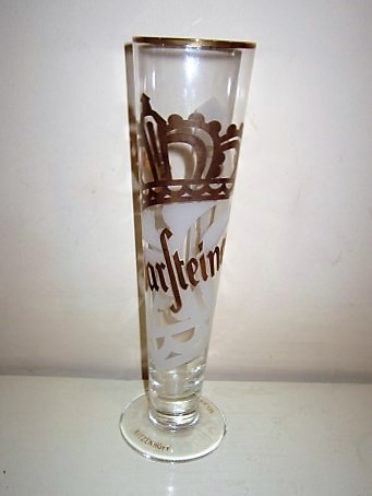 beer glass from the Warsteiner brewery in Germany with the inscription 'Warsteiner'